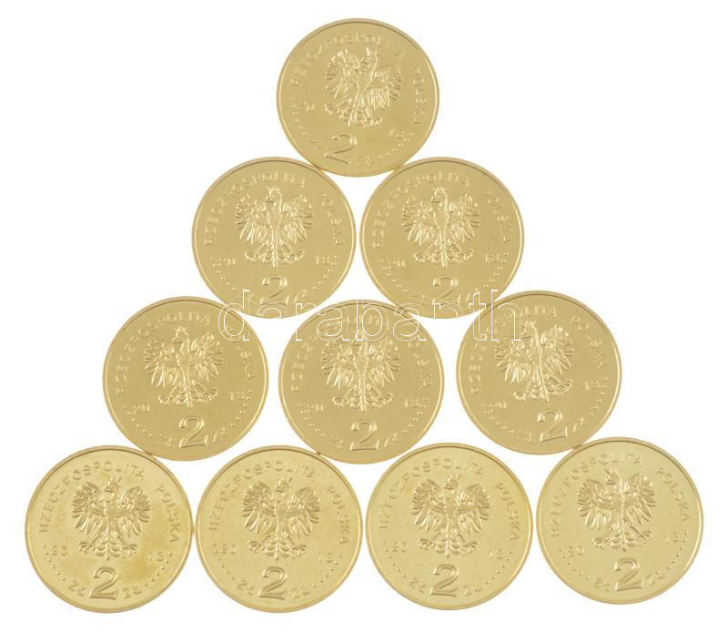 Lengyelország 2013. 2Zl Cu-Al-Zn 'Hipolit Cegielski születésének 200. évfordulója' (10x) T:AU Poland 2013. 2 Zlote Cu-Al-Zn '200th Anniversary of the Birth of Hipolit Cegielski' (10x) C:AU Krause Y#880 - Image 2