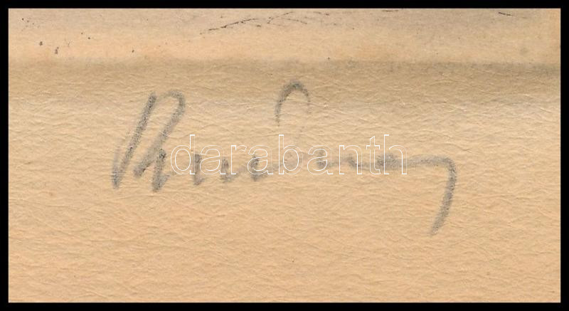 Rudnay Gyula (1878-1957): Bolond Istók. Színezett rézkarc, papír, jelzett, 23×15 cm - Image 2