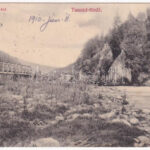 1910 Tusnádfürdő, Baile Tusnad; Alsó vasúti híd. Brunner Lajos kiadása / railway bridge (EK)