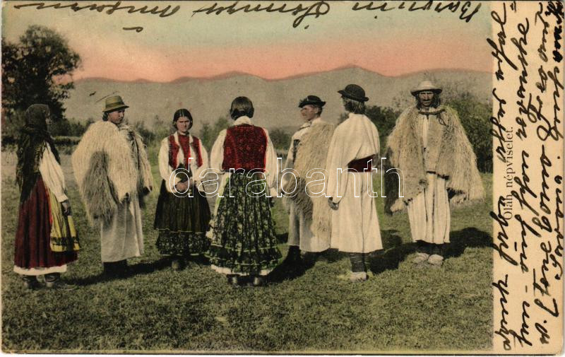 Máramaros, Maramures; Oláh népviselet, Máramaros megye / Vlach folklore from Maramures County (EK)