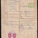 1949 Marhalevél illetékbélyeggel