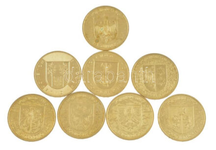 Lengyelország 2004. 2Zl Cu-Zn-Al 'Vajdaságok címerei' sorozat (8xklf) T:AU,XF Poland 2004. 2 Złote Cu-Zn-Al 'Coat of Arms of Provinces' series (8xdiff) C:AU,XF