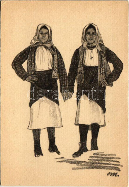 Aus 'Leute aus den Ostkarpathen' Otto Martin im Felde / Eastern Carpathian folklore (vágott / cut)