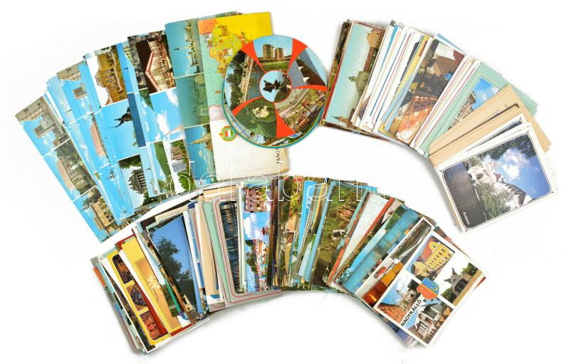 Kb. 273 db MODERN magyar város képeslap / Cca. 273 modern Hungarian town-view postcards