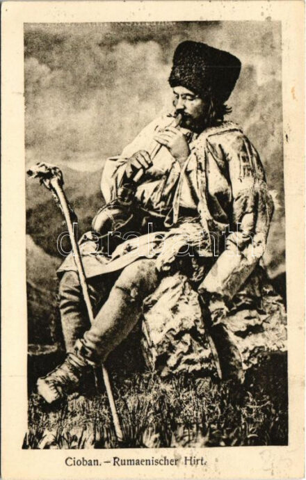 Rumänische Hirt / Cioban / Román juhász / Romanian folklore, shepherd