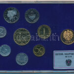 Ausztria 1983. 2gr-20Sch (8xklf) forgalmi sor + Bécsi Verde zseton, eredeti tokban T:PP Austria 1983. 2 Groschen - 20 Schilling (8xdiff) coin set + Vienna Mint token, in original case C:PP - Image 2