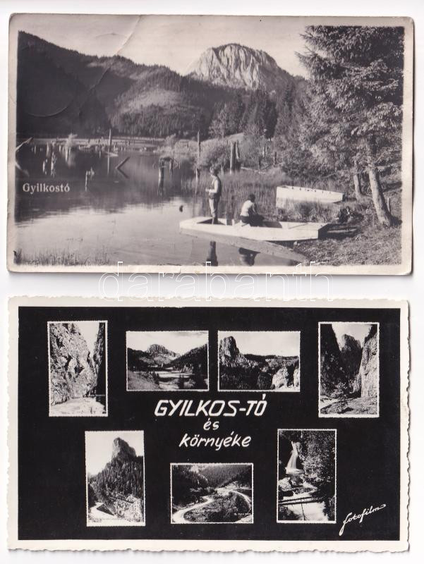 Gyilkos-tó, Ghilcos, Lacul Rosu; 5 db régi képeslap / 5 pre-1945 postcards - Image 2