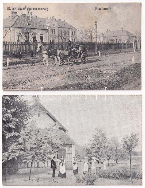 Kecskemét - 2db régi képeslap