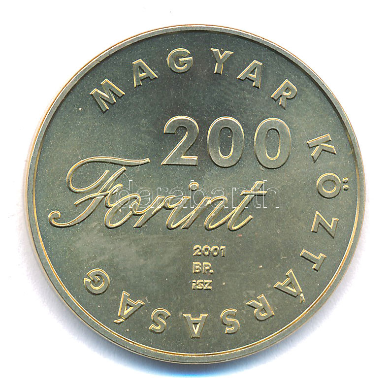 2001. 200Ft 'Arany János: Toldi' T:BU patina, ujjlenyomat Adamo EM173 - Image 2