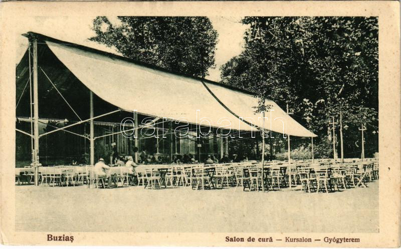Buziásfürdő, Baile Buzias; Salon de cura / Gyógyterem, vendéglő / Kursalon / spa, restaurant (non PC) (EK)