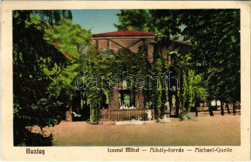 1927 Buziásfürdő, Baile Buzias; Izvorul Mihai / Michael-Quelle / Mihály-forrás / spa, spring source (EK)