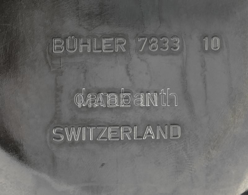 Swissair hamutartó repülőgép BÜHLER 7833, nikkelezett fém, jelzett, m: 18 cm - Image 3