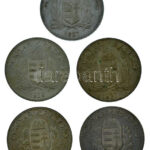1926-1939. 1P Ag (5xklf) teljes sor! T:AU,XF patina Adamo P6