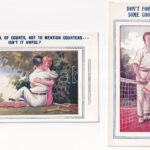 Tennis Comic - 5 db régi amerikai tenisz humor képeslap / 5 pre-1945 American sport postcards - Image 3