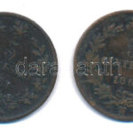 Olaszország 1861. 5c bronz 'II. Viktor Emánuel' (2xklf) 'M' és 'N' verdejellel T:F patina, ü. Italy 1861. 5 Centesimi bronze 'Vittorio Emanuele II' (2xdiff) with 'M' and 'N' mintmarks C:F patina, ding Krause KM#3 - Image 2