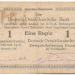 Német Kelet-Afrika 1916. 1R T:F fo. German East Africa 1916. 1 Rupie C:F spotted Krause P#19