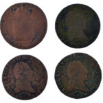 1812S 1kr Cu 'I. Ferenc' (3x) Szomolnik + 1816S 1kr Cu Szomolnik T:F patina