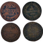 1812S 1kr Cu 'I. Ferenc' (3x) Szomolnik + 1816S 1kr Cu Szomolnik T:F patina - Image 2