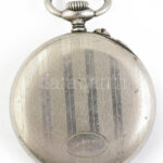 Ezüstözött mechanikus zsebóra, működik, d: 48 mm - Image 2