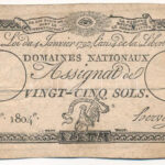 Franciaország 1792. 25s 'Assignata' T:F,VG France 1792. 25 Sols 'Assignata' C:F,VG Krause P#A55
