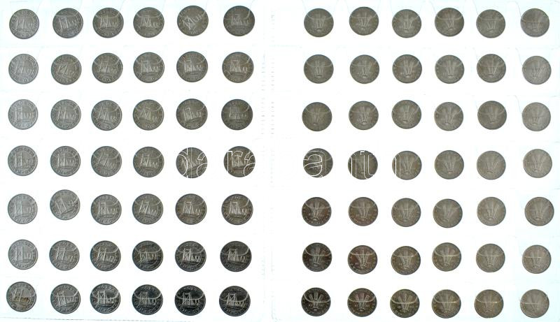 1975-1992. 10f Al (42x) + 1974-1991. 20f Al (42x) + 1976-1991. 50f Al (42x) T:AU,XF