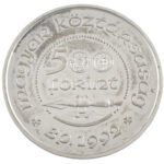 1992. 500Ft Ag 'Szent László' tokban T:1- (PP) ujjlenyomat, patina Adamo EM125