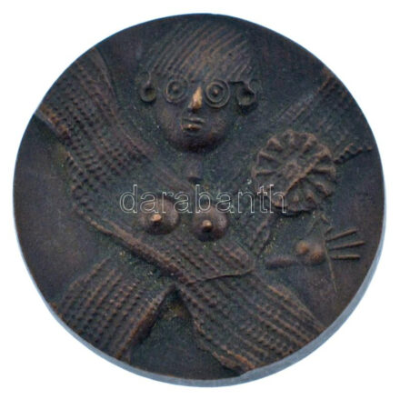 Ligeti Erika (1934-2004) 1981. 'EXPO' Br emlékérem (39mm) T:XF patina