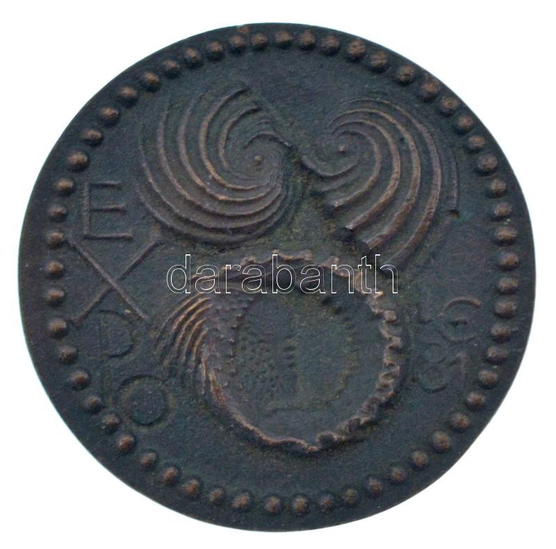 Ligeti Erika (1934-2004) 1981. 'EXPO' Br emlékérem (40mm) T:AU