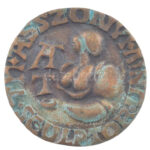 Asszonyi Tamás (1942-) DN bronz névjegyérem (31mm) T:XF patina