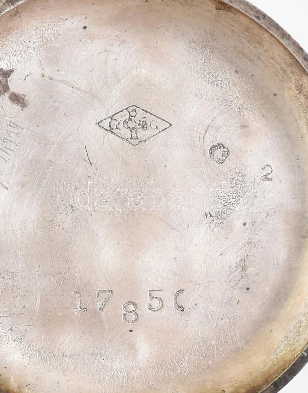 Ezüst női mechanikus zsebóra, szép állapot,működik, d: 29 mm - Image 3
