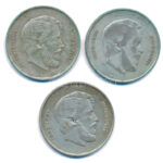 1947. 5Ft Ag 'Kossuth' (3x) T:VF,F patina Adamo F8.1