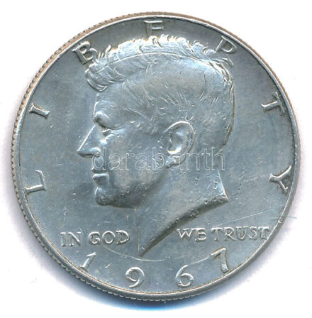 Amerikai Egyesült Államok 1967. 1/2$ Ag 'Kennedy' T:2 karc USA 1967. 1/2 Dollar Ag 'Kennedy' C:XF scratched Krause KM#202a