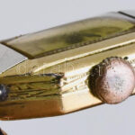Fanex 18k arany tokos női karóra, gyöngyház számlappal, működik, jelzett, 14x26mm - Image 4