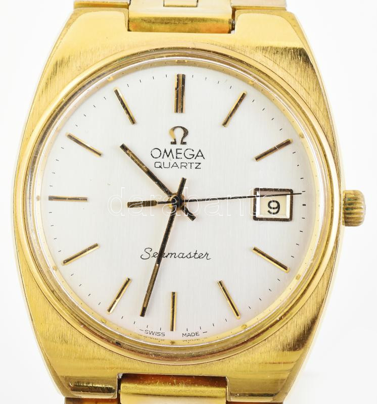 Omega Seamaster férfi karóra, quartz, működik, de nem pontos, CAL1342, d: 34mm