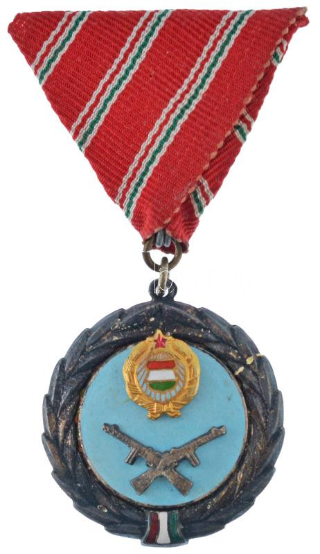 1957. 'Szolgálati Érdemérem' zománcozott kitüntetés mellszalagon T:AU NMK 618.