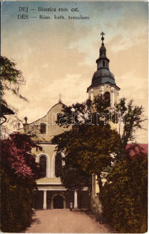 Dés, Dej; Római katolikus templom. Medgyesi Lajos kiadása / Biserica rom. cat. / Catholic church (EK)