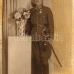 Magyar katona / Hungarian military, soldier. photo (ragasztónyom / glue marks)