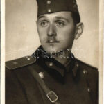 Magyar katona / Hungarian military, soldier. Székely Aladár (Budapest) photo (vágott / cut)