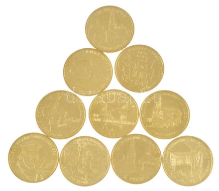 Lengyelország 2002-2011. 2Zl Cu-Zn-Al forgalmi emlékérmék, vegyes témákban (10xklf) T:AU,XF Poland 2002-2011. 2 Złote Cu-Zn-Al commemorative coins with various themes (10xdiff) C:AU,XF