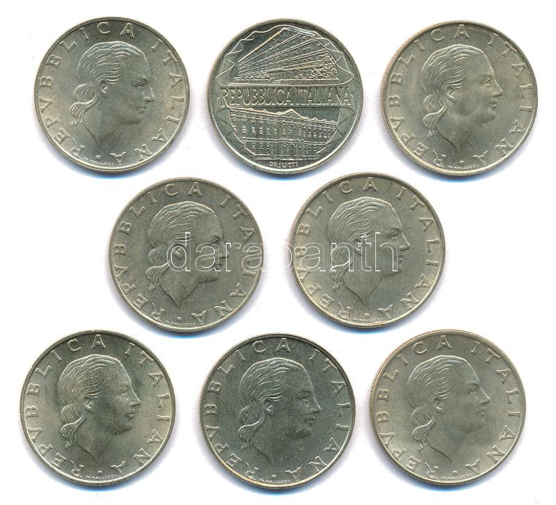Olaszország 1981-1999. 200L (9xklf) forgalmi emlékpénzek T:AU,XF Italy 1981-1999. 200 Lire (9xdiff) circulating commemorative coins C:AU,XF - Image 2