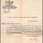 1915 Bp., Dr. Gerlóczy Géza orvos háborús katonai szolgálat alóli felmentési papírja - Image 2