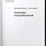 Hunyadi-Vita: Statisztika közgazdászoknak. Bp. 2003, KSH. Második, javított kiadás. Kiadói kartonált papírkötés. - Image 2