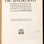 Hartmann, K. O.: Die Baukunst in ihrer Entwicklung von der Urzeit bis zur Gegenwart. Eine Einführung in Geschichte, Technik und Stil. II. Band Mittelalter und Renaissance. Lipcse, 1911, Carl Scholtze. Kiadói egészvászon-kötés, sérült - Image 2