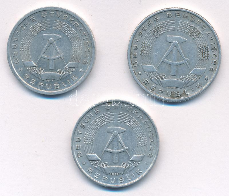 NDK 1956. 1M Al + 1962. 1M Al + 1957. 2M Al T:XF GDR 1956. 1 Mark Al + 1962. 1 Mark Al + 1957. 2 Mark Al C:XF - Image 2