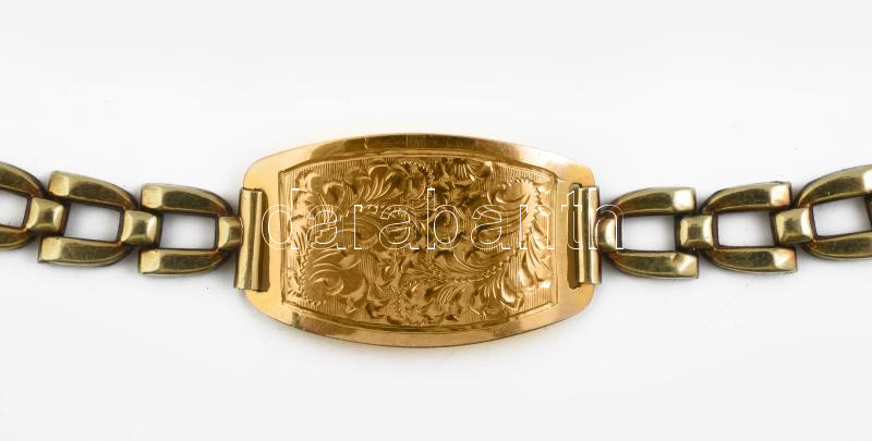 Arany (Au) 14K karkötő, jelzett, h: 17 cm, nettó: 10,1 g - Image 2