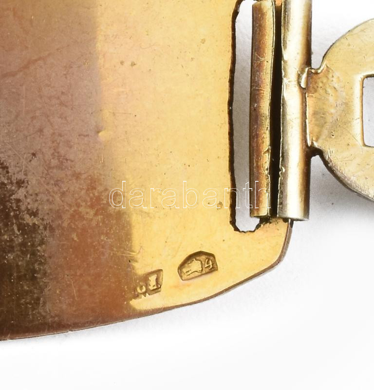 Arany (Au) 14K karkötő, jelzett, h: 17 cm, nettó: 10,1 g - Image 3