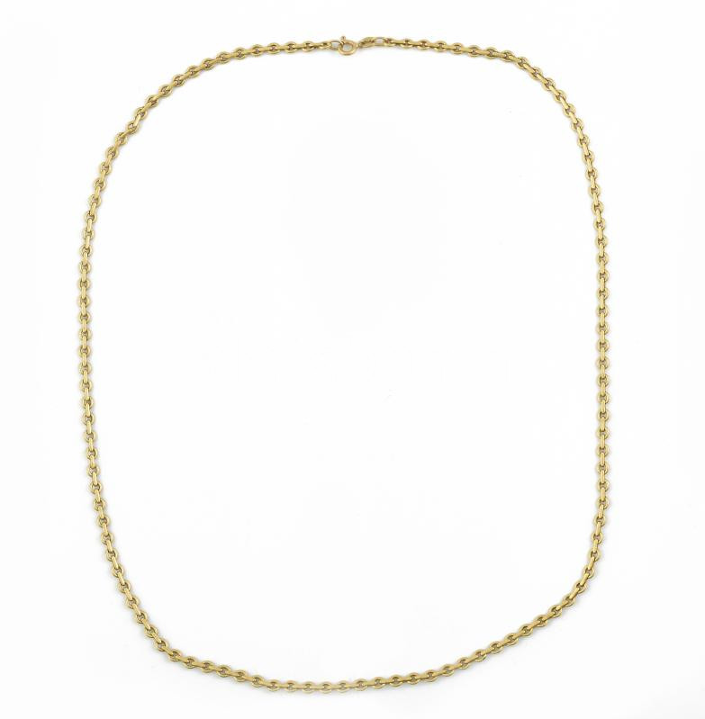 Arany (Au) 18K nyaklánc, jelzett, h: 58 cm, nettó: 9,5 g
