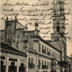 1904 Nyitra, Nitra; Apácazárda, Muskáth N. üzlete. Huszár István kiadása / nunnery, shop (EK)