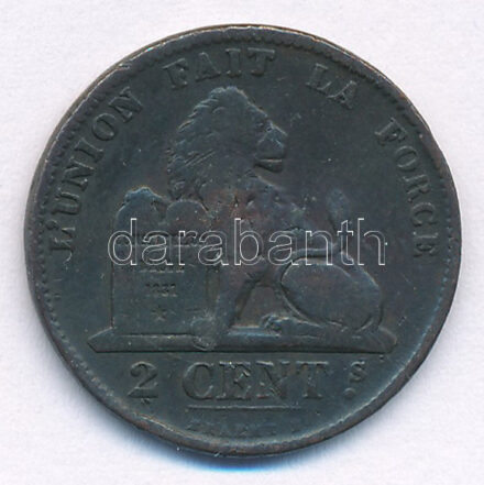 Belgium 1870. 2c Cu T:XF,VF Belgium 1870. 2 Cents Cu C:XF,VF Krause KM#35.1