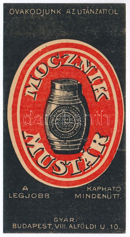 Mocznik mustár számolócédula